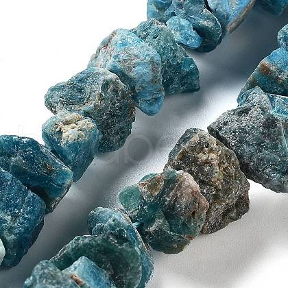 Raw Rough Natural Apatite Beads Strands G-P528-A15-01-1