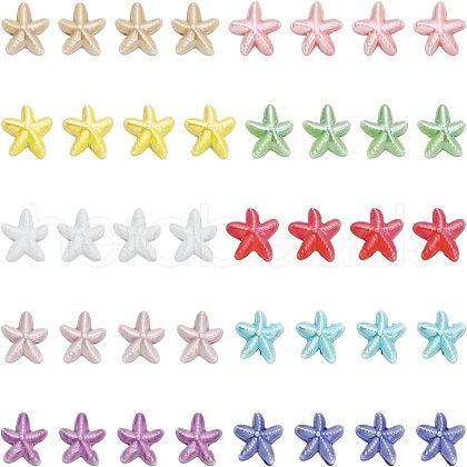 CHGCRAFT 40Pcs 10 Colors Handmade Porcelain Beads PORC-CA0001-10-1
