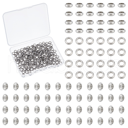 Unicraftale 200Pcs Ring 304 Stainless Steel Spacer Beads STAS-UN0058-87B-P-1