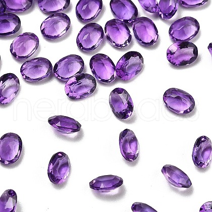 Faceted Natural Amethyst Cabochons G-I295-05C-16B-01-1