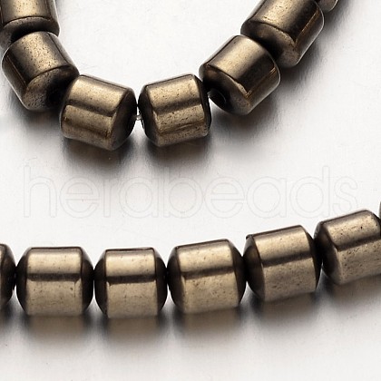 Electroplate Non-magnetic Synthetic Hematite Bead Strands G-F300-28-06-1