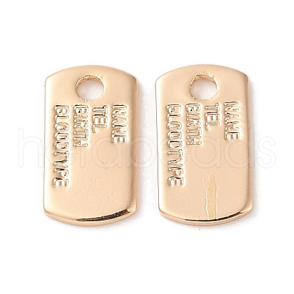 Brass Charms KK-G491-58G-1