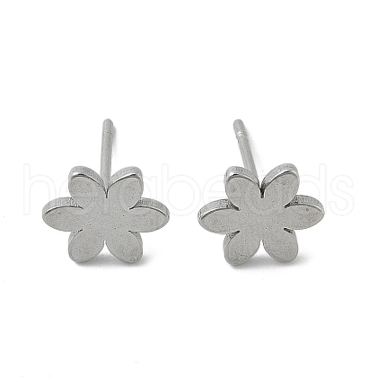 Tarnish Resistant Unisex 304 Stainless Steel Stud Earrings EJEW-E254-08P-1