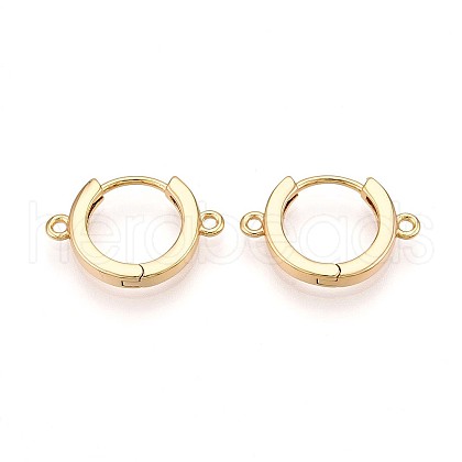 Brass Hoop Earring Finding KK-N261-59G-1