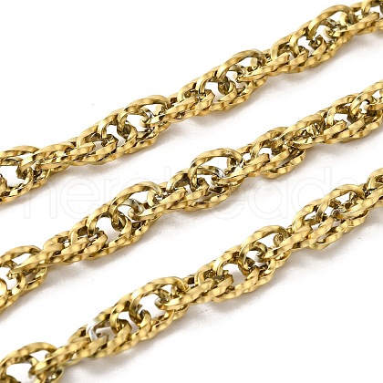 304 Stainless Steel Twist Link Chains CHS-C018-03G-1