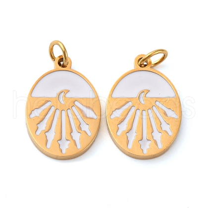 304 Stainless Steel Enamel Charm STAS-U061-32G-02-1
