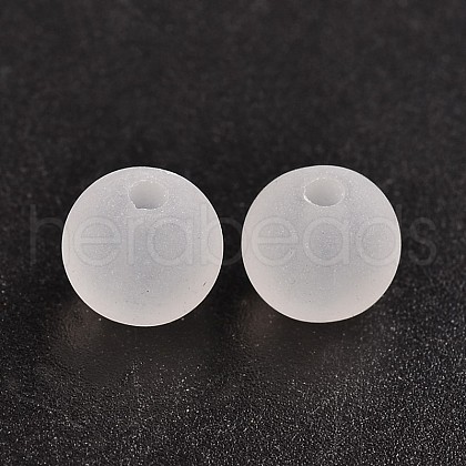 Transparent Acrylic Ball Beads FACR-R021-8mm-16-1