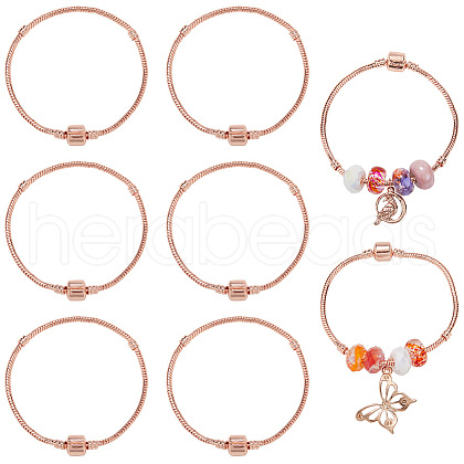 SUNNYCLUE 6Pcs Brass European Style Bracelet Making PPJ-SC0001-01A-1