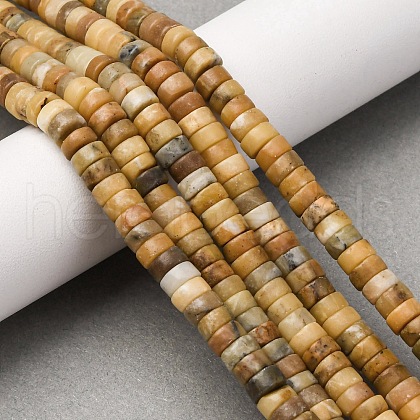 Natural Yellow Opal Beads Strands G-L624-I17-3x6mm-1