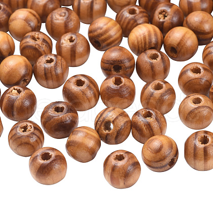 Original Color Natural Wood Beads TB611Y-10mm-LF-1