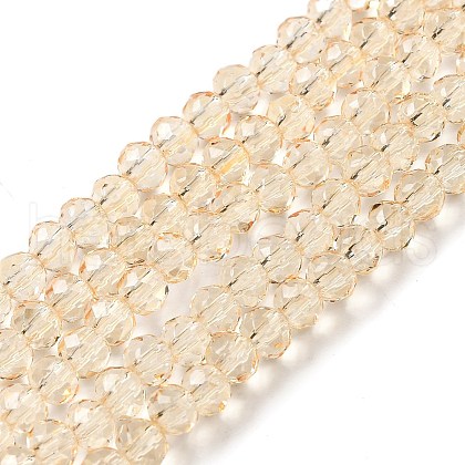Transparent Baking Paint Glass Beads Strands X1-DGLA-A034-T4mm-D02-1