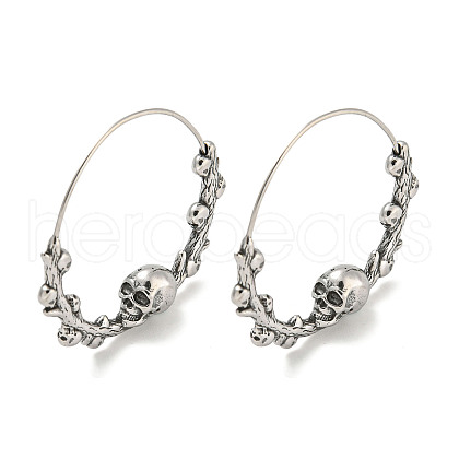 316 Surgical Stainless Steel Hoop Earrings for Women and Men EJEW-D096-22D-AS-1