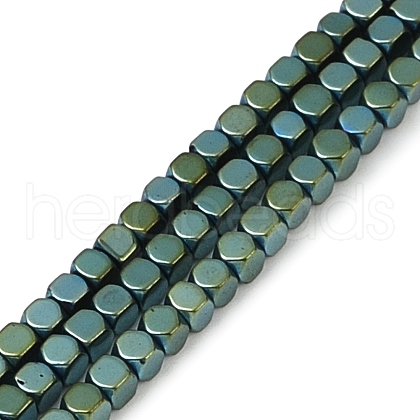 Electroplate Non-magnetic Synthetic Hematite Beads Strands G-I175-09F-1