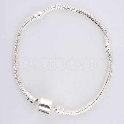 Brass European Style Bracelets for Jewelry Making KK-R031-01-1