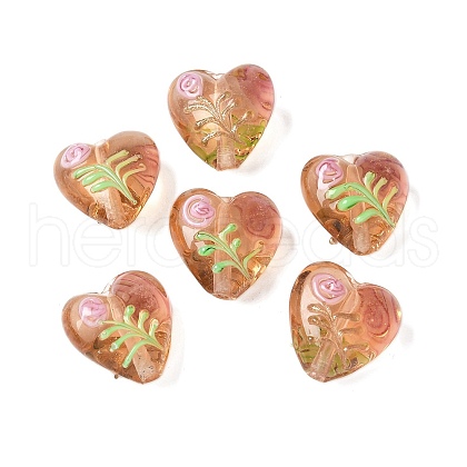 Handmade Transparent Lampwork Beads BLOW-D300-07H-1