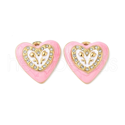 304 Stainless Steel Rhinestone Pendants STAS-U057-06G-01-1