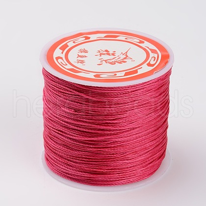 Round Waxed Polyester Cords YC-K002-0.6mm-04-1