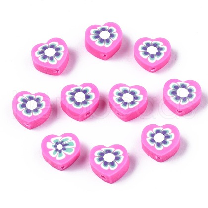 Handmade Polymer Clay Beads CLAY-N011-013D-1