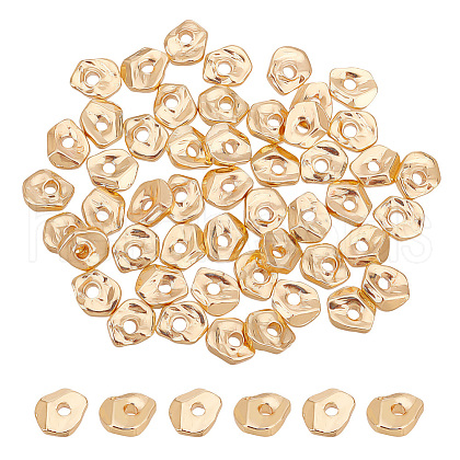 BENECREAT 50Pcs Brass  Beads KK-BC0010-55-1