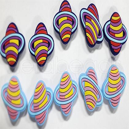 10Pcs 2 Colors Silicone Beads JX765A-1