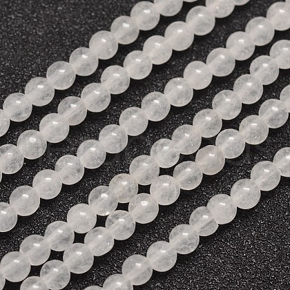 Natural Malaysia Jade Bead Strands G-A146-4mm-A29-1