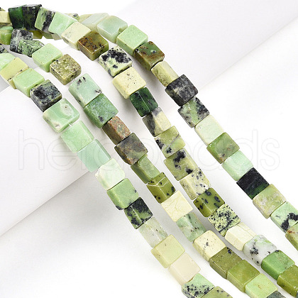 Natural Serpentine Beads Strands G-N346-05A-06-1
