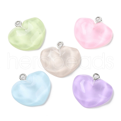 Translucent Resin Pendants RESI-A025-06C-1