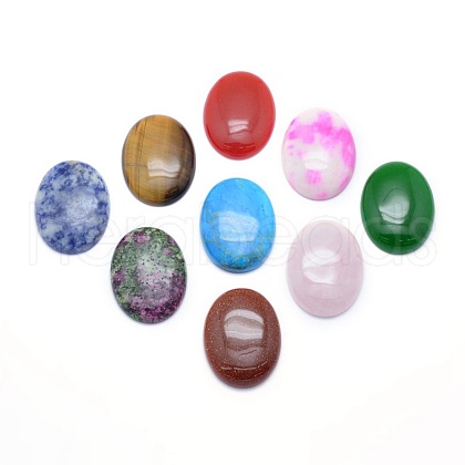 Natural & Synthetic Mixed Stone Cabochons X-G-P393-I-1