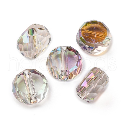Electroplate Glass Beads EGLA-U003-01A-HR01-1