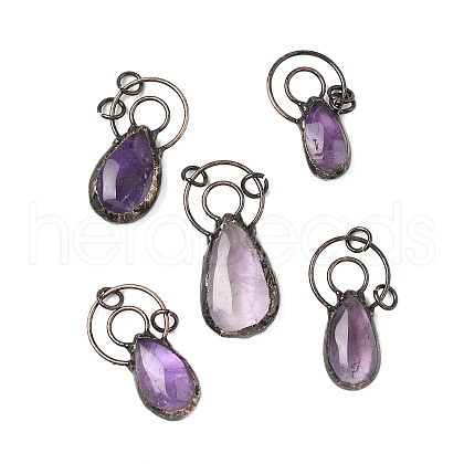 Natural Amethyst Big Pendants G-L623-01R-1