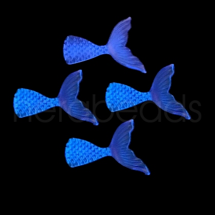 Luminous Resin Mermaid Tail Ornaments LUMI-PW0004-017D-1
