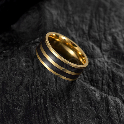 304 Stainless Steel Enamel Finger Rings for Men FS-WGADAB4-01-1