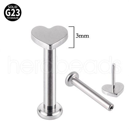 G23 Titanium Threadless Labrets WG192F4-06-1