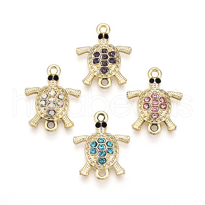 Alloy Rhinestone Connector Charms ALRI-T011-05-1