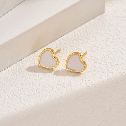 Alloy Heart Stud Earrings ON5879-7-1