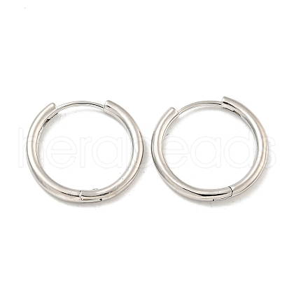 Brass Hoop Earrings EJEW-L211-08F-P-1