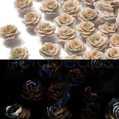 Luminous Opaque Resin Cabochons CRES-R458-14A-02-1