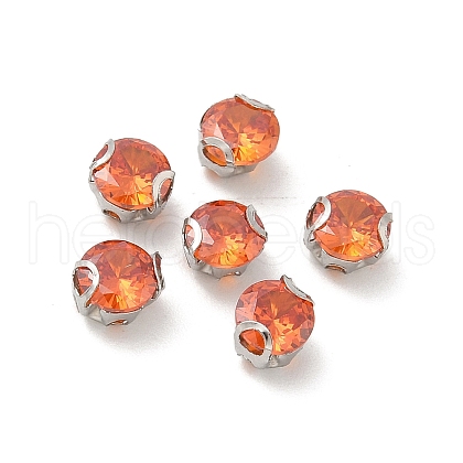Round Stainless Steel Prong Settings STAS-M104-01G-1