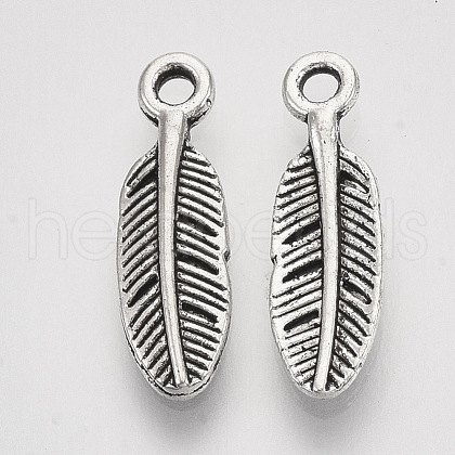 Tibetan Style Alloy Charms TIBEP-S319-008AS-RS-1