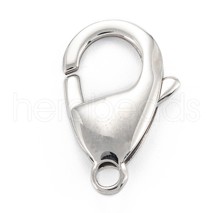 Non-Tarnish 304 Stainless Steel Lobster Claw Clasps STAS-C024-12P-1