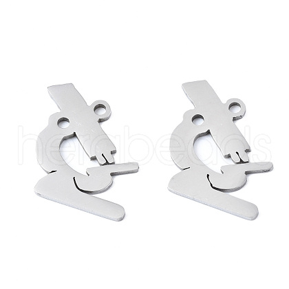 Non-Tarnish 201 Stainless Steel Pendants STAS-T044-241P-1