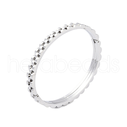 Non-Tarnish 304 Stainless Steel Hinged Bangles BJEW-P317-03P-1