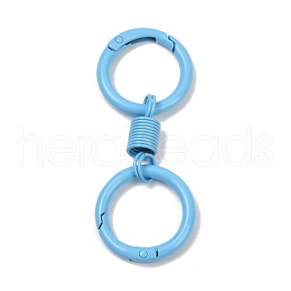 Alloy Spring Gate Clasps PALLOY-Q009-01H-1