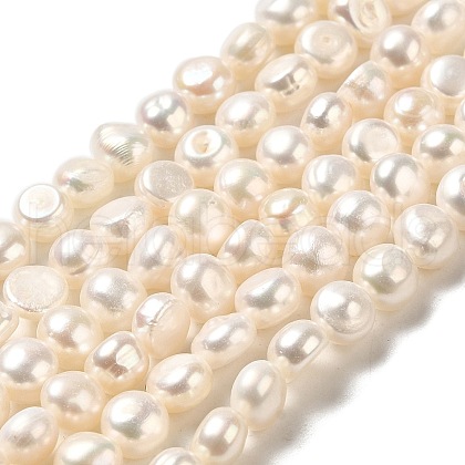 Natural Cultured Freshwater Pearl Beads Strands PEAR-E017-04-1