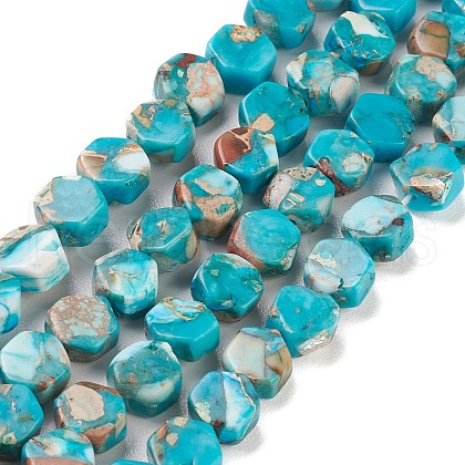 Synthetic Imperial Jasper Beads Strands G-K336-03A-1
