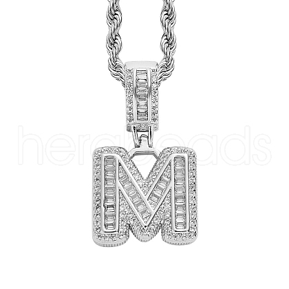 Brass Micro Pave Cubic Zirconia Pendants PW-WG3207D-26-1