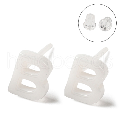 Hypoallergenic Bioceramics Zirconia Ceramic Stud Earrings EJEW-F340-04B-1