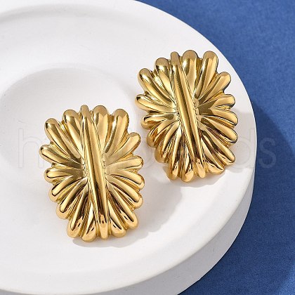 304 Stainless Steel Stud Earrings EJEW-R020-03G-1
