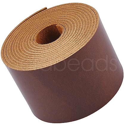 2M Flat AB Grade Cowhide Leather Cord AJEW-WH0479-73C-04-1