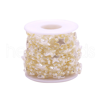 Handmade ABS Plastic Beaded Chains X-CHC-CJC0001-08A-1